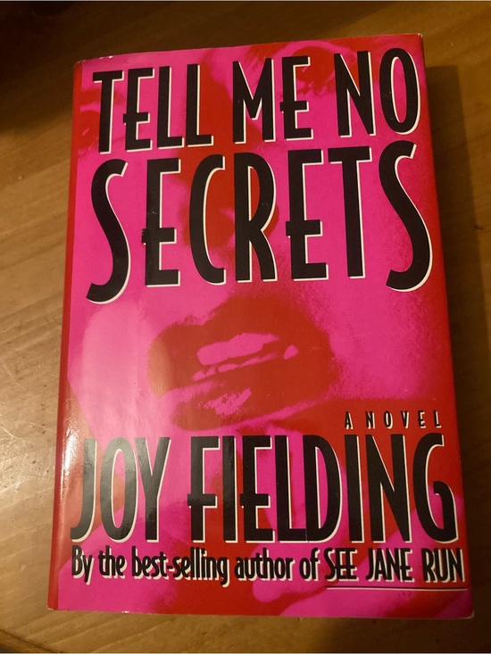 Other - Tell Me No Secrets by Joy Fielding - Bold Pink & Red Hard Cover